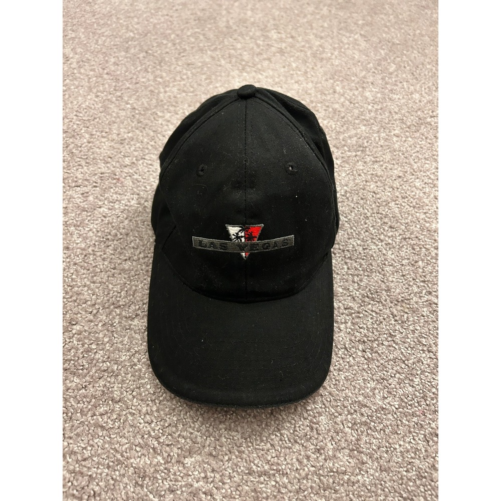 Vintage Surfware Las Vegas Baseball Cap Men OSFM Black Excellent Embroidered Hat